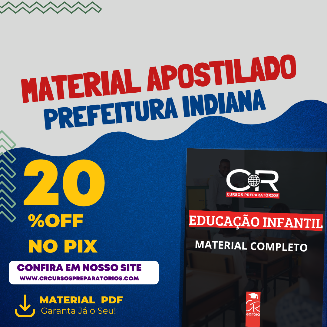 Apostilas Prof. Educação Infantil - Prefeitura de Indiana