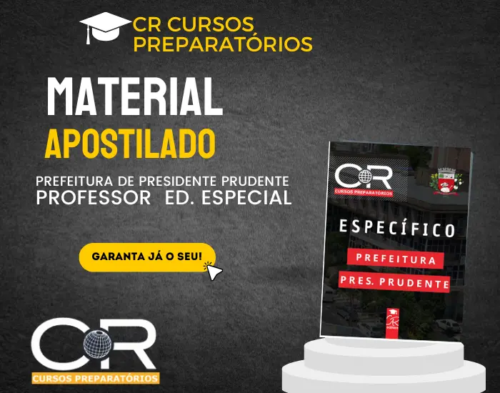 Apostila de Professor Educação Especial - Presidente Prudente