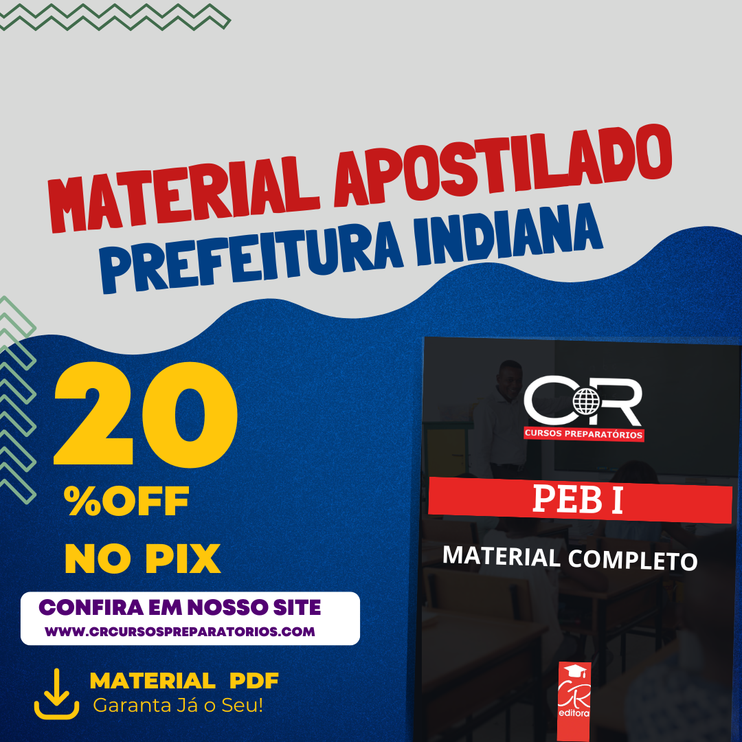Apostila de PEB 1 - Prefeitura Indiana