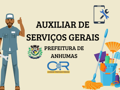 Apostila de Auxiliar de Serviços Gerais - Prefeitura de Anhumas