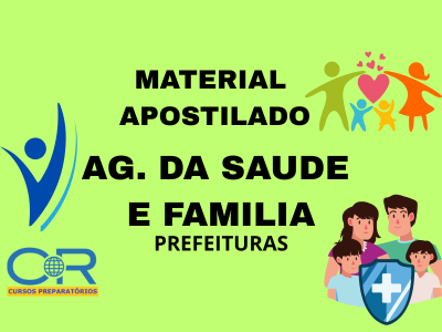 Apostilas para Agente Comunitário da Saúde e da Família - Prefeituras