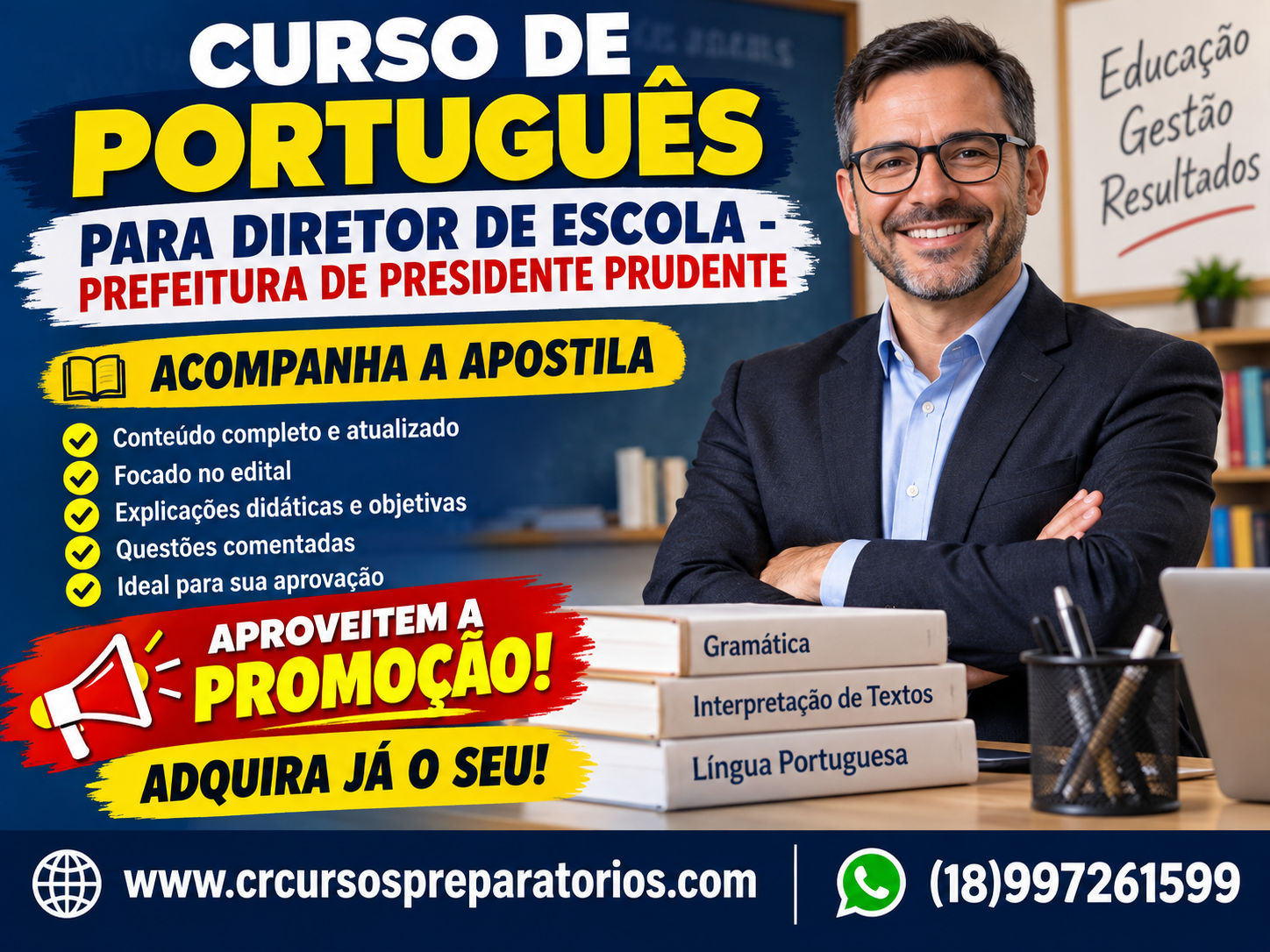 Curso de Português - DIRETOR DE ESCOLA