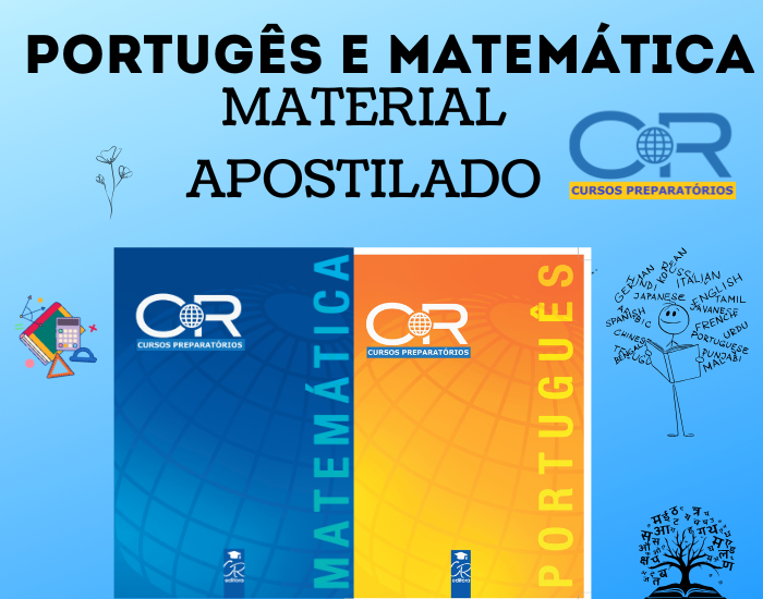 Apostilas de Português e Matemática para Concurso