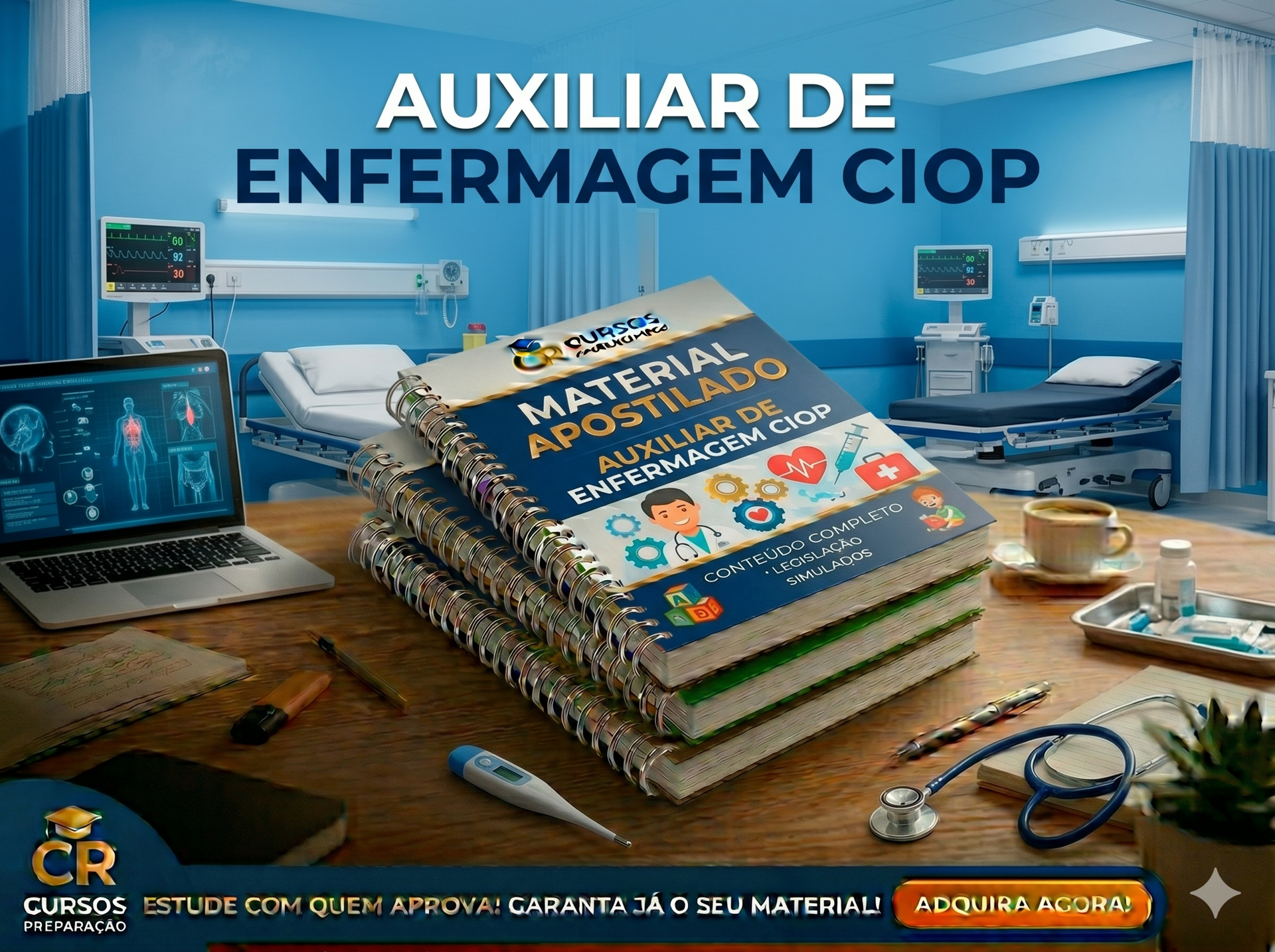Apostila de Auxiliar Enfermagem - CIOP ( 2026)