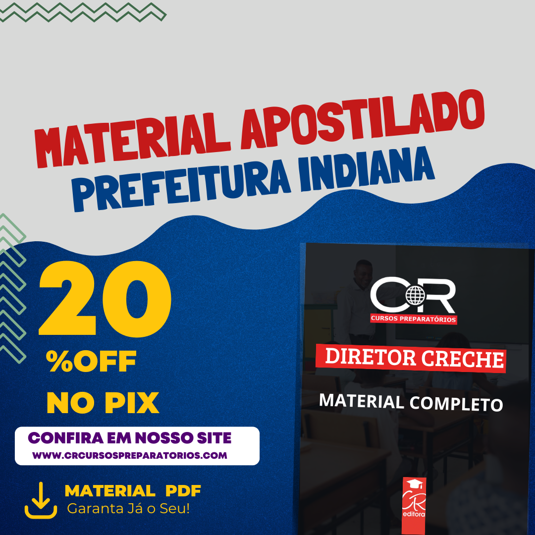 Apostilas Diretor Creche - Pref. de Indiana