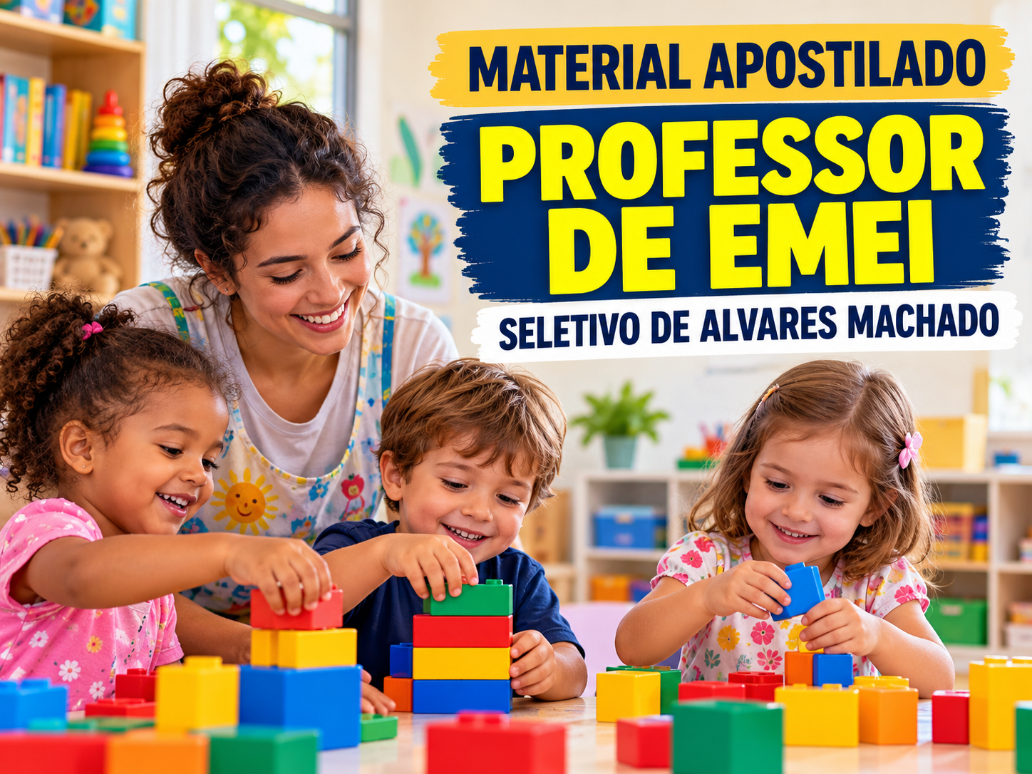 Apostilas Professor de EMEI - Seletivo Alvares Machado 2026